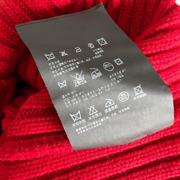 Prada Deep V Neck Button Front Ribbed Cardigan Size 38 - Picture 9 of 9